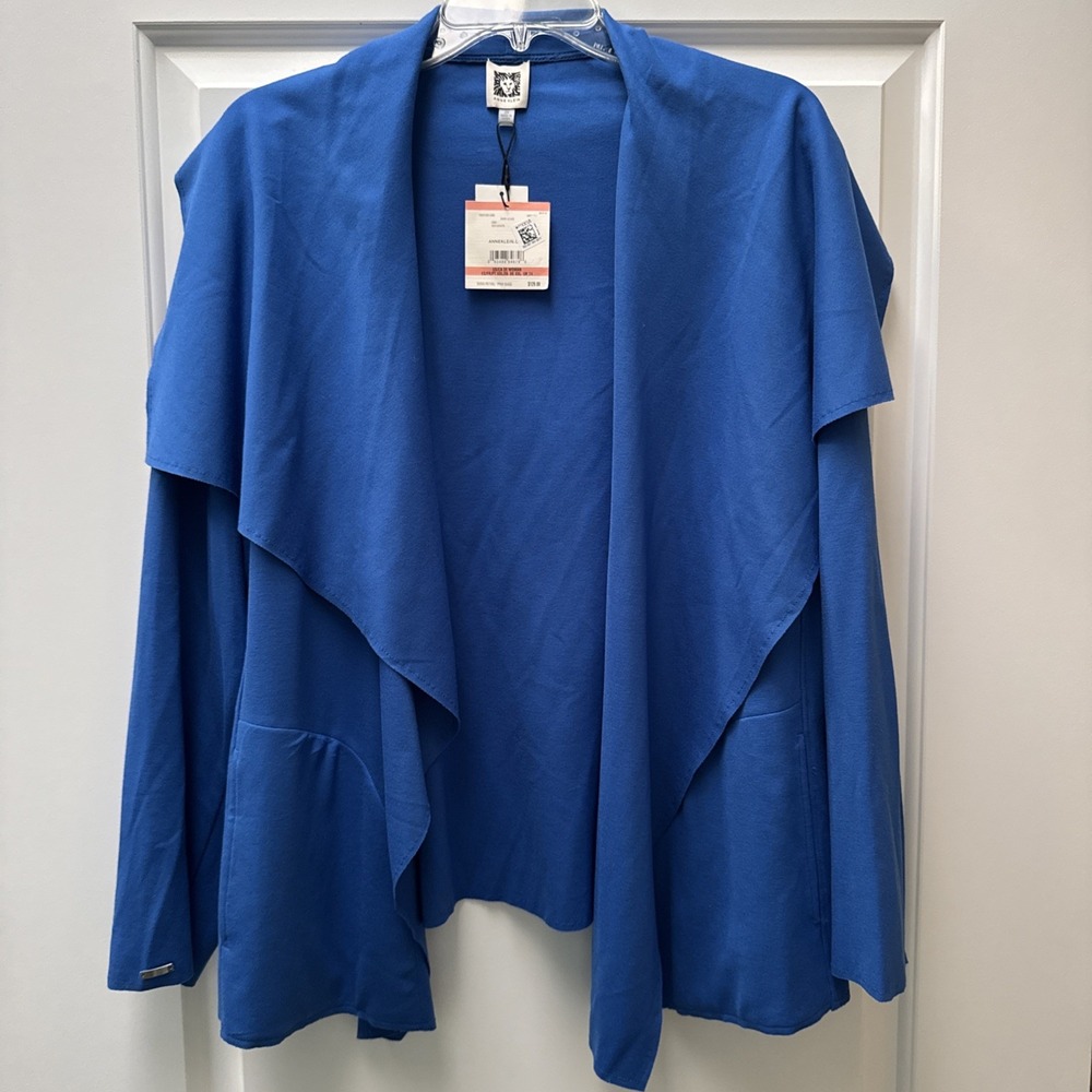 NWT Anne Klein Jacket Blazer Women's Plus Size 3XL Electric‎ Blue